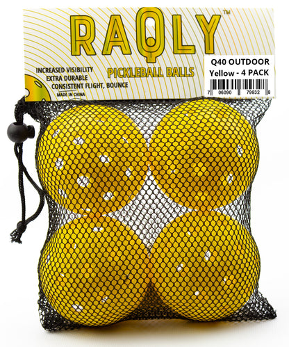 RAQLY Pickleball Q40 Outdoor Ball